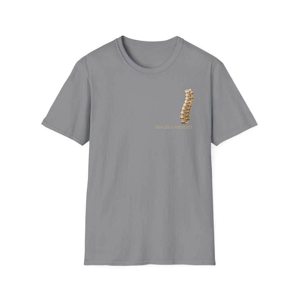 Unisex Gold & Titanium: Premium Scoliosis Spine T-shirt