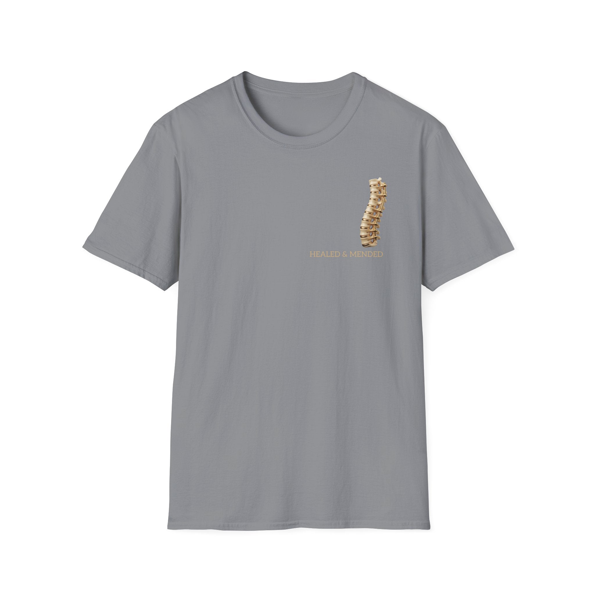 Unisex Gold & Titanium: Premium Scoliosis Spine T-shirt