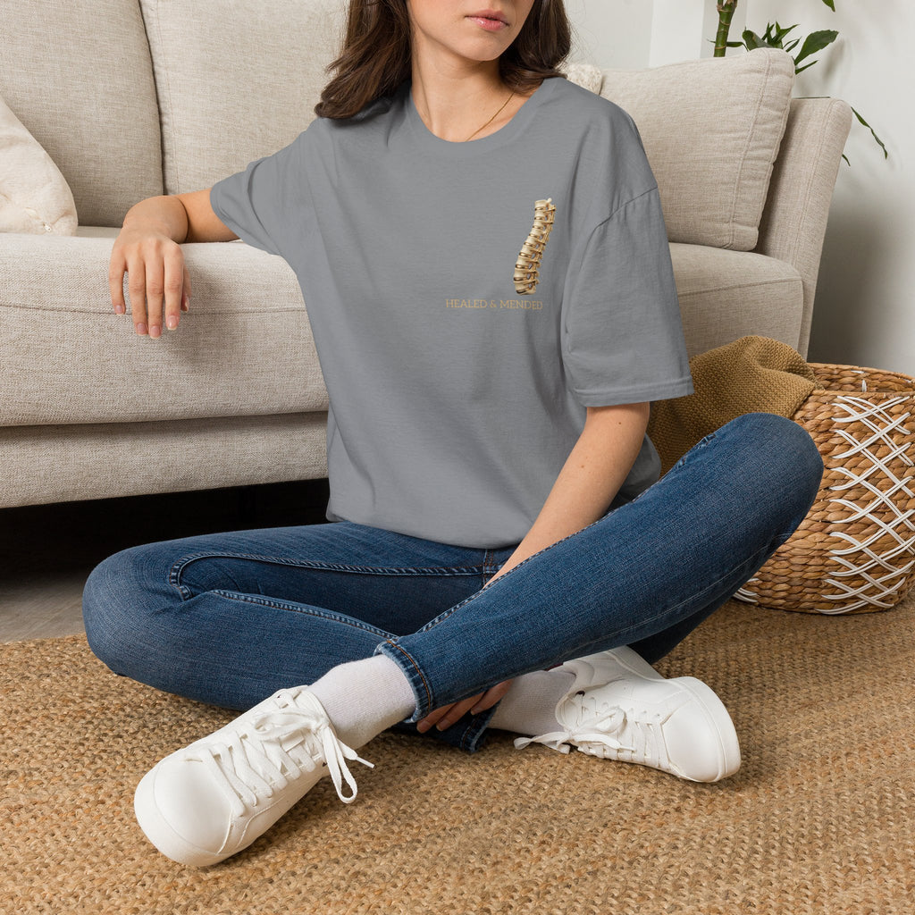 Unisex Gold & Titanium: Premium Scoliosis Spine T-shirt