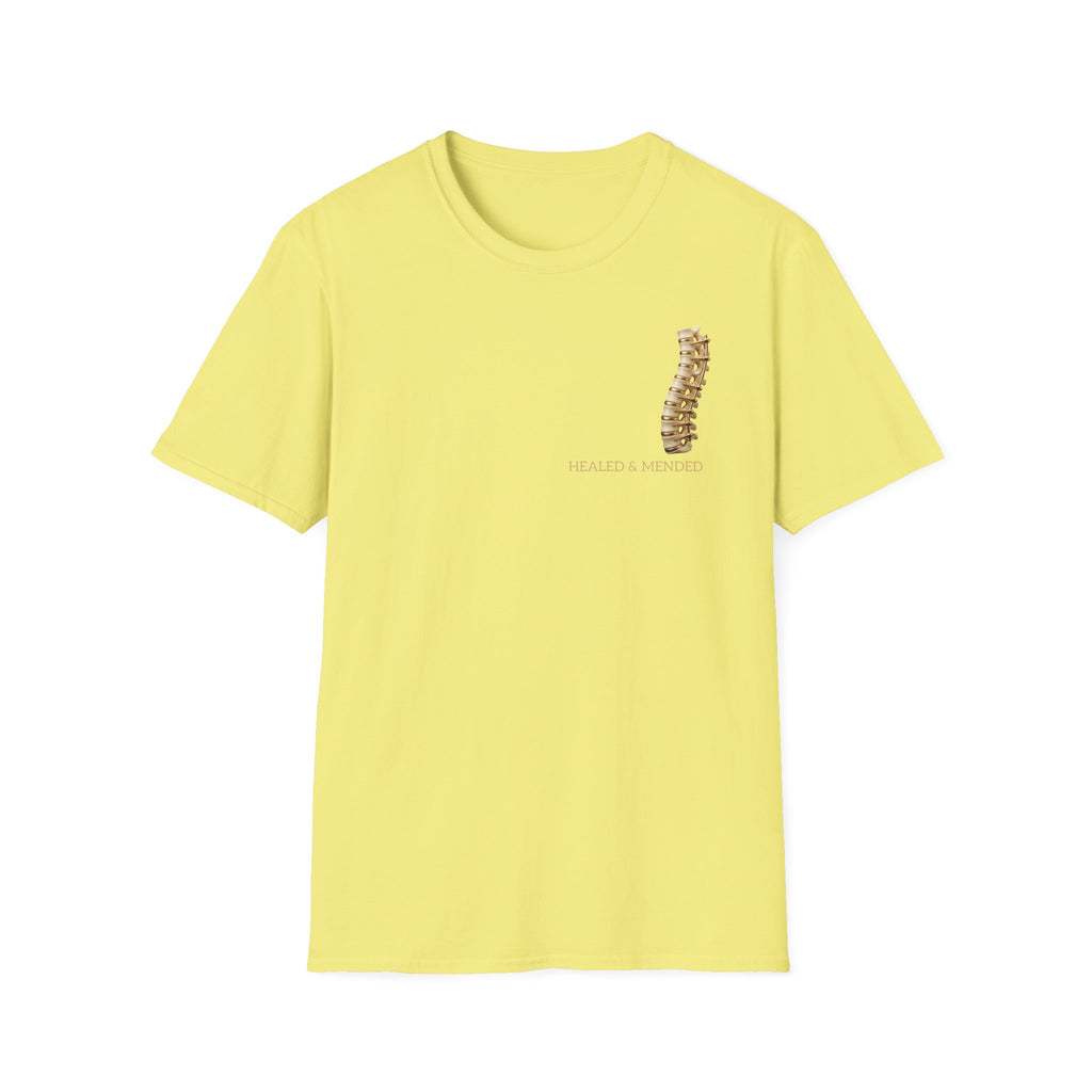 Unisex Gold & Titanium: Premium Scoliosis Spine T-shirt