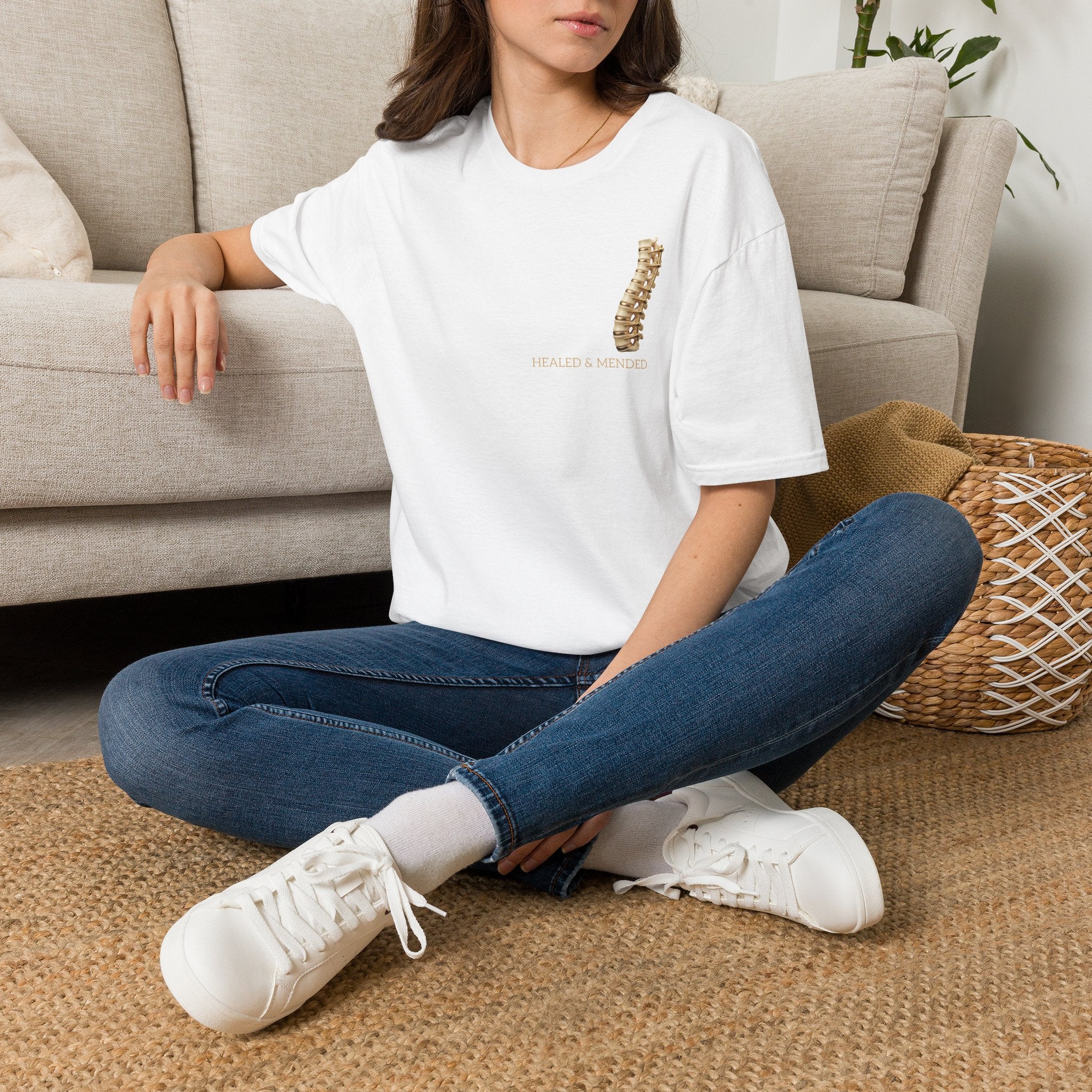 Unisex Gold & Titanium: Premium Scoliosis Spine T-shirt
