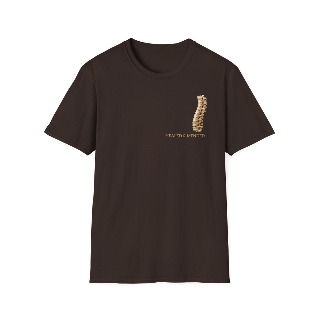 Unisex Gold & Titanium: Premium Scoliosis Spine T-shirt