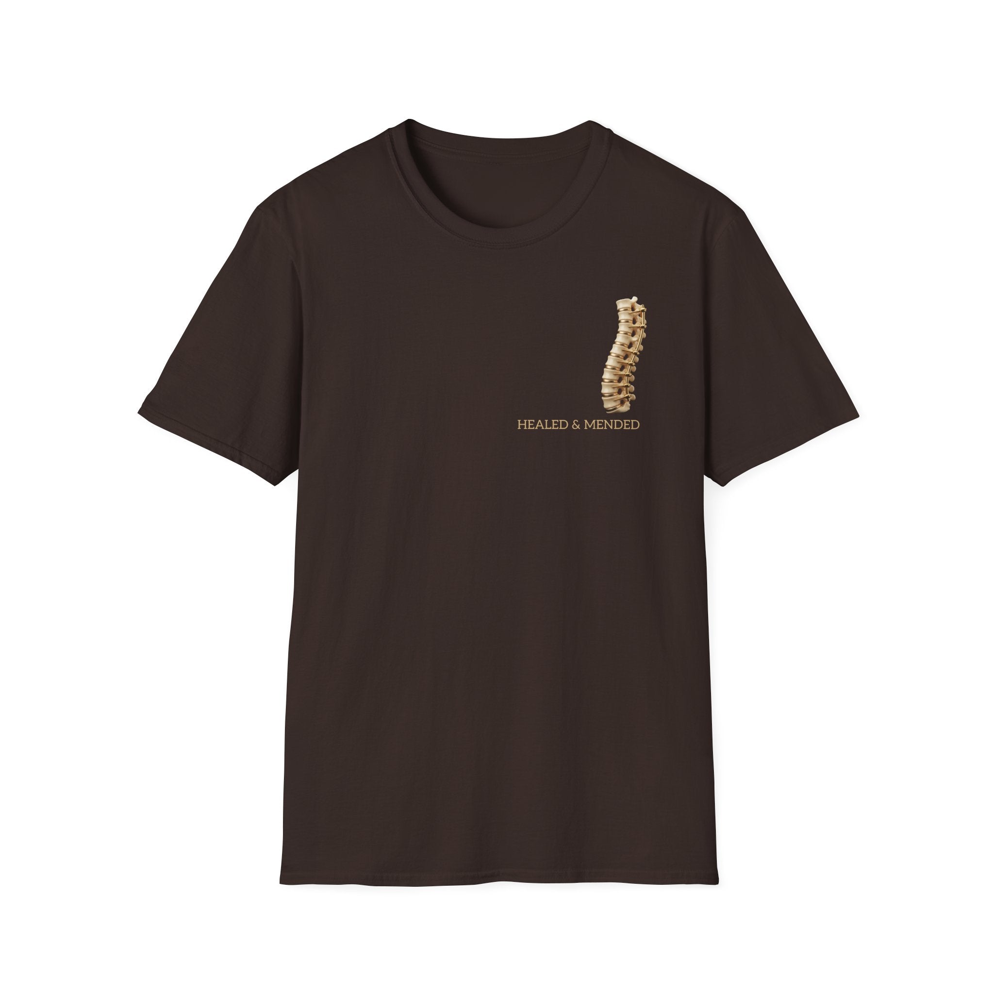 Unisex Gold & Titanium: Premium Scoliosis Spine T-shirt
