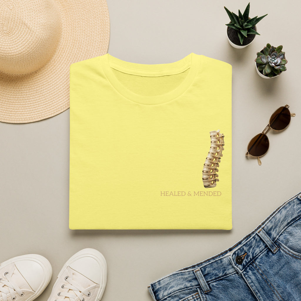 Unisex Gold & Titanium: Premium Scoliosis Spine T-shirt