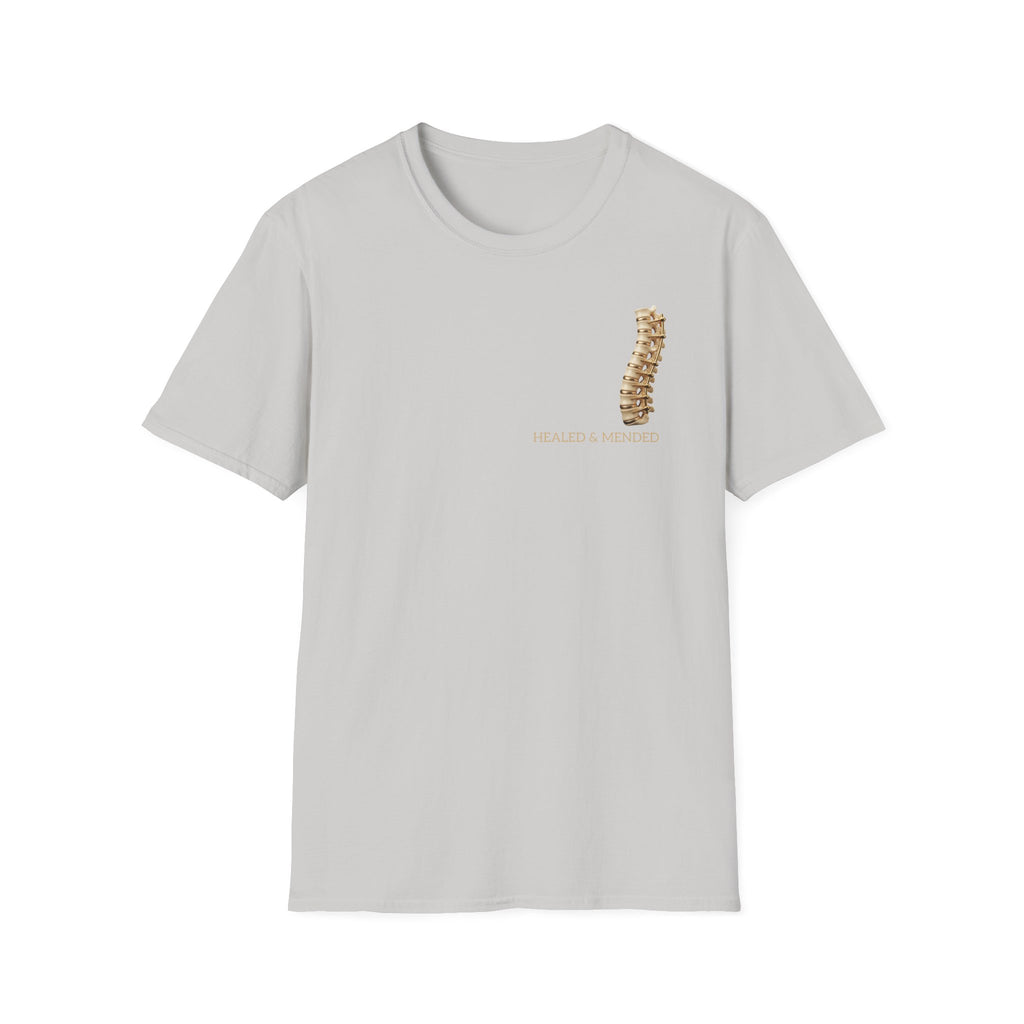Unisex Gold & Titanium: Premium Scoliosis Spine T-shirt