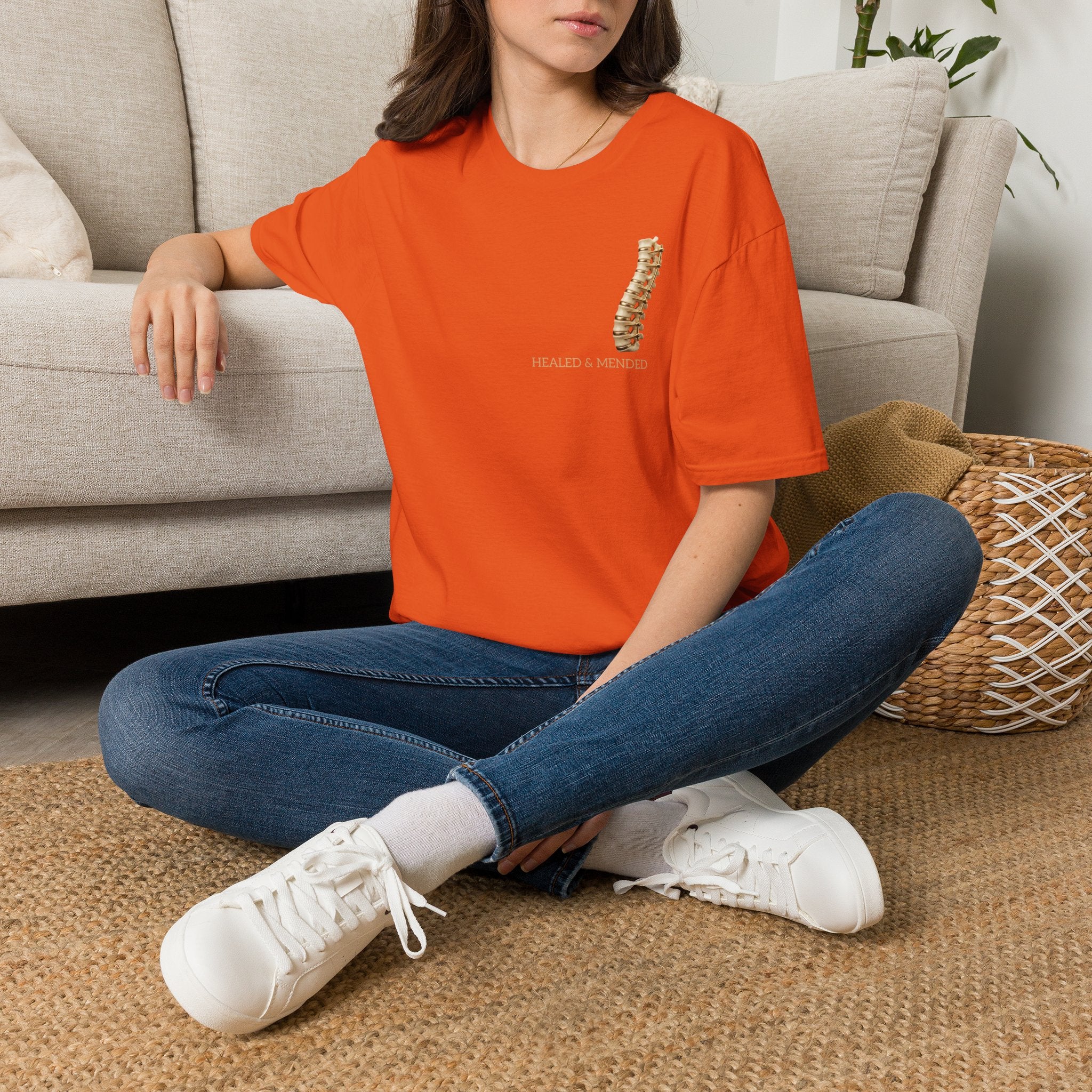 Unisex Gold & Titanium: Premium Scoliosis Spine T-shirt