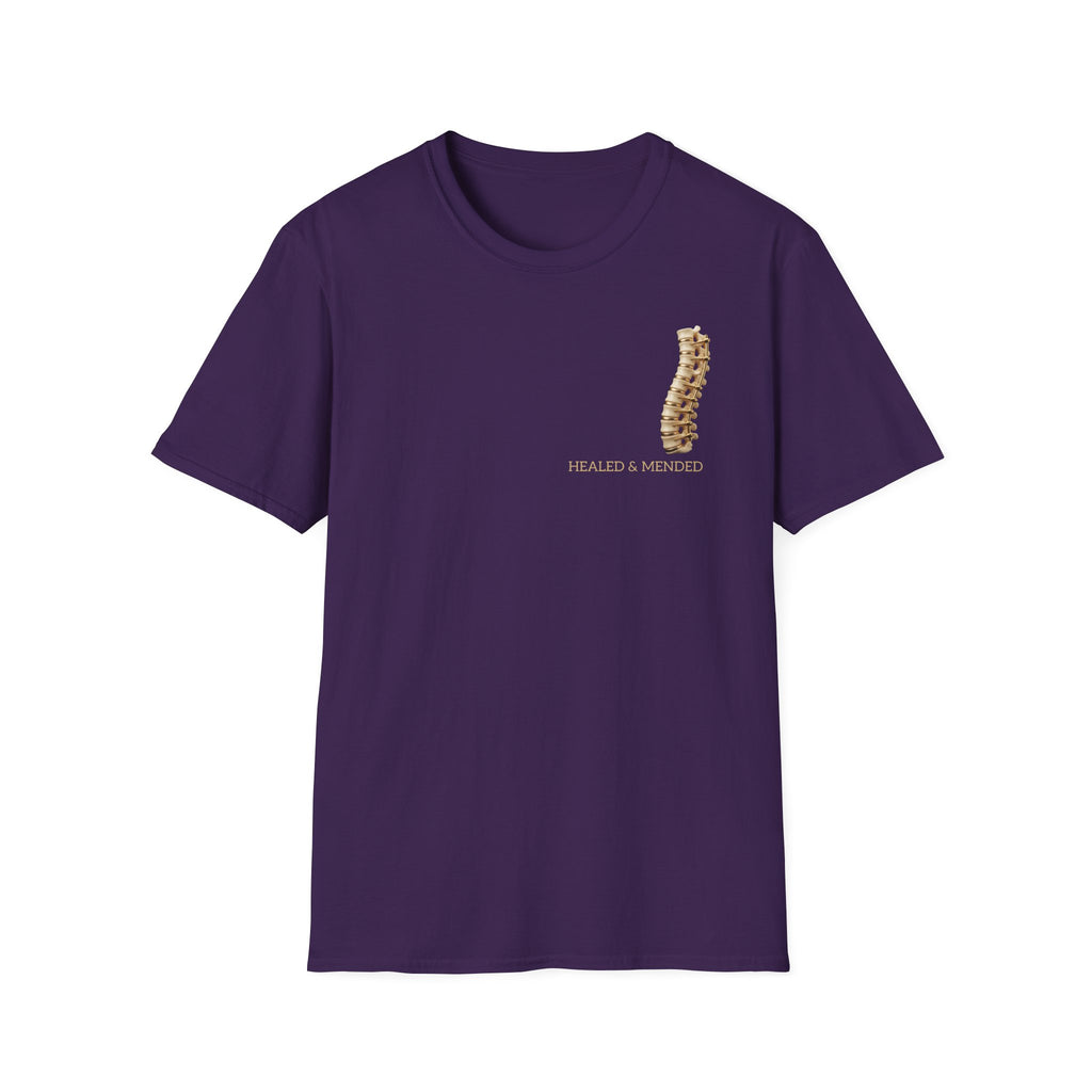 Unisex Gold & Titanium: Premium Scoliosis Spine T-shirt