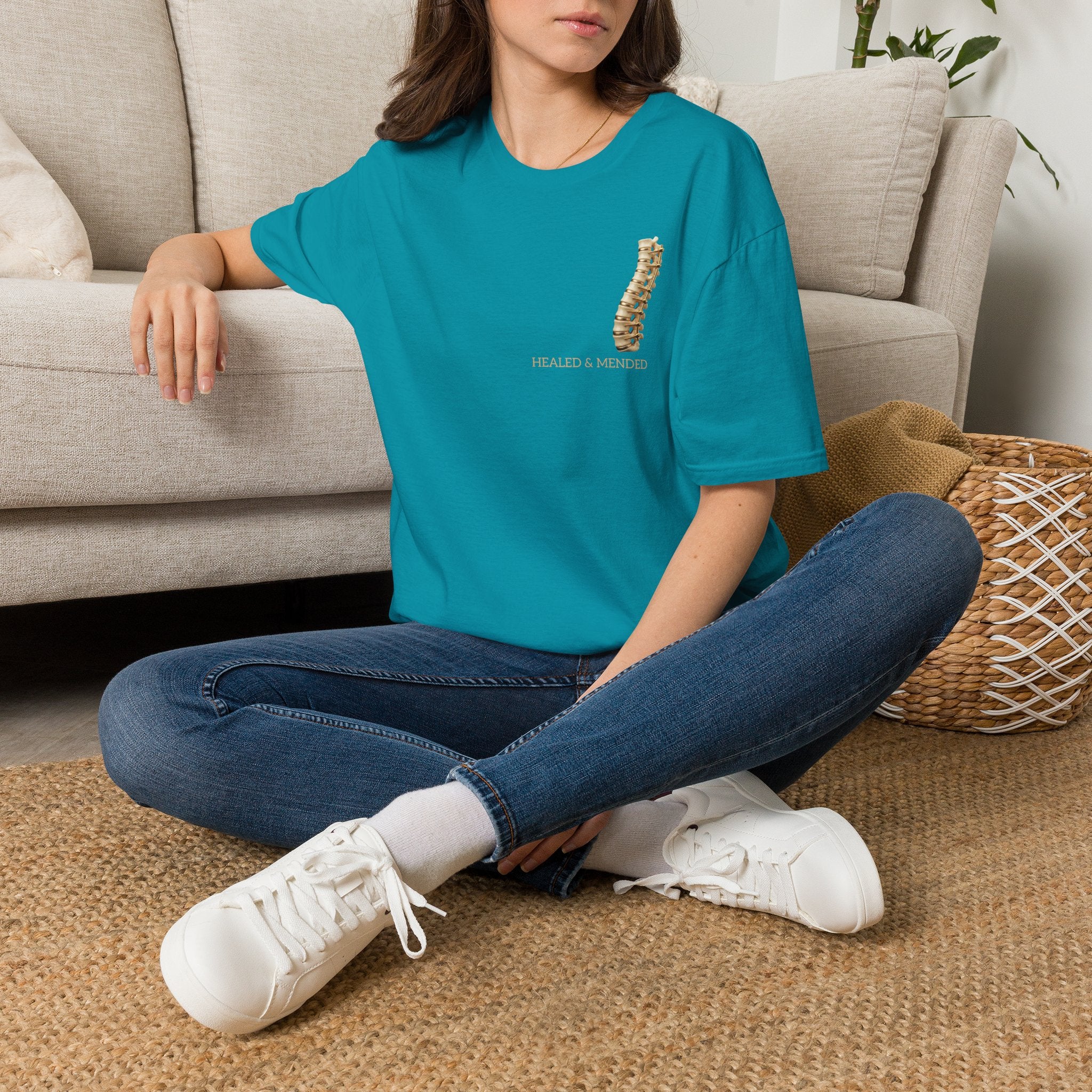 Unisex Gold & Titanium: Premium Scoliosis Spine T-shirt