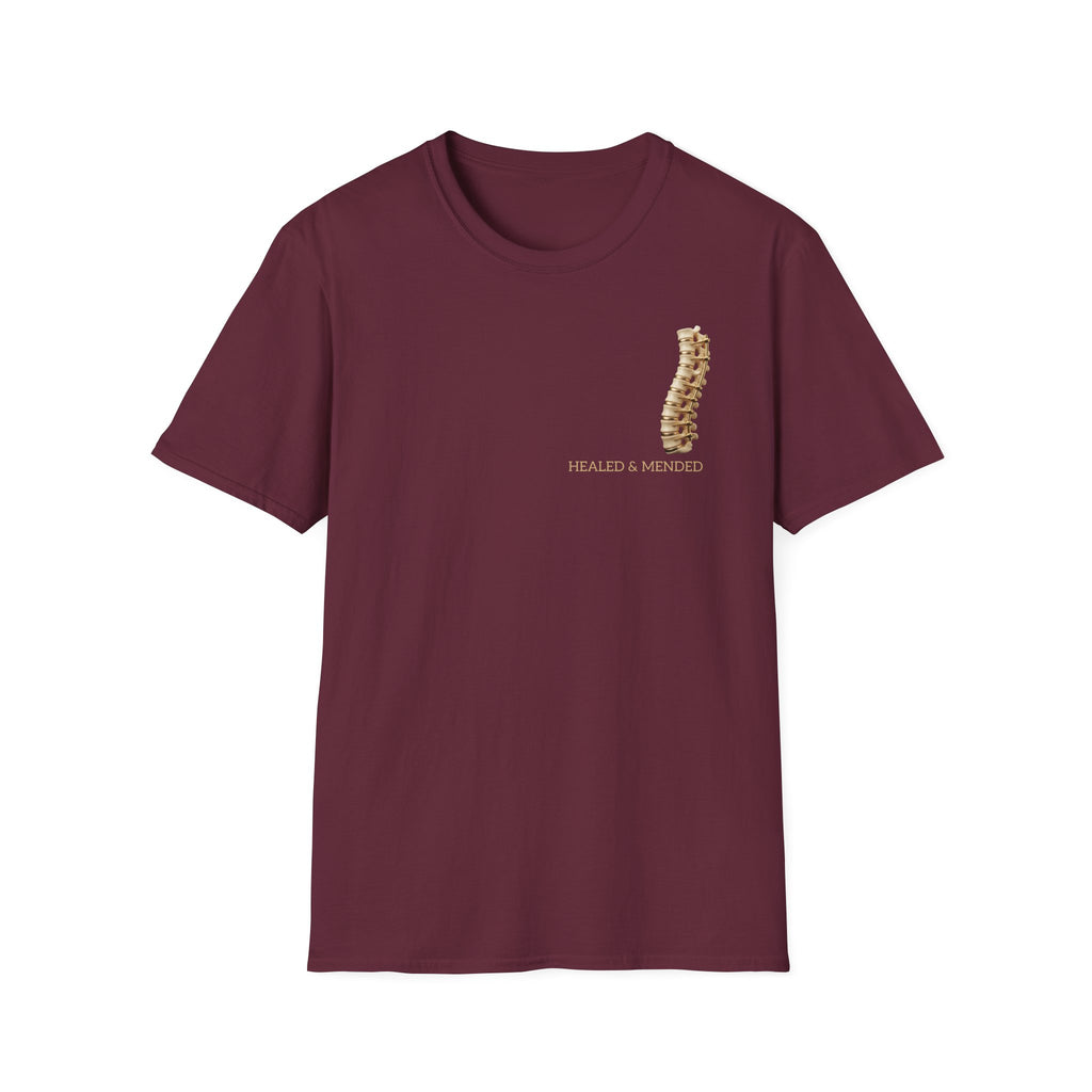 Unisex Gold & Titanium: Premium Scoliosis Spine T-shirt