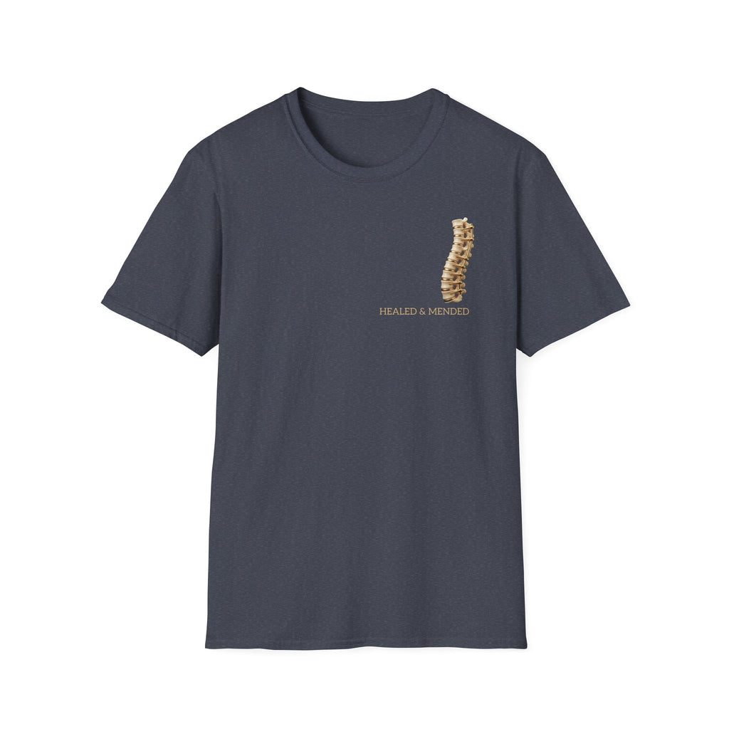 Unisex Gold & Titanium: Premium Scoliosis Spine T-shirt