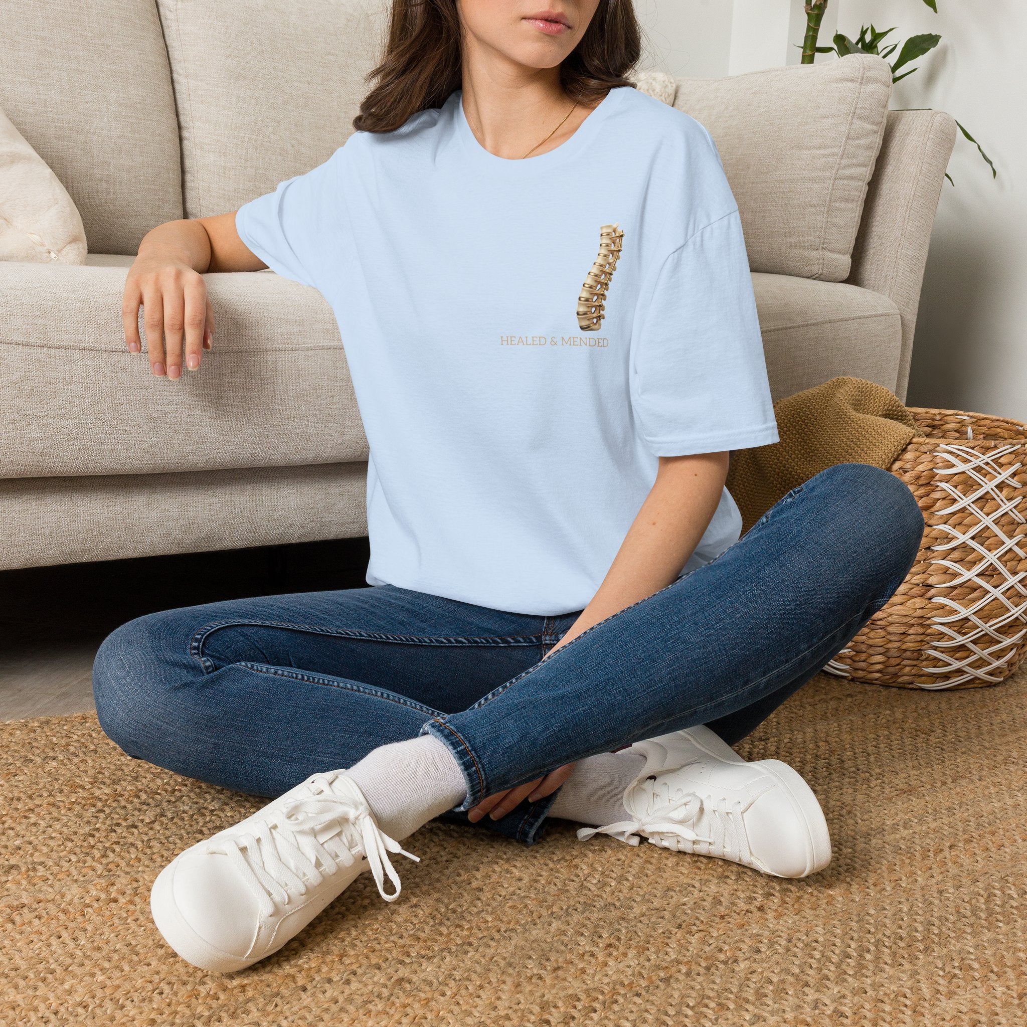 Unisex Gold & Titanium: Premium Scoliosis Spine T-shirt
