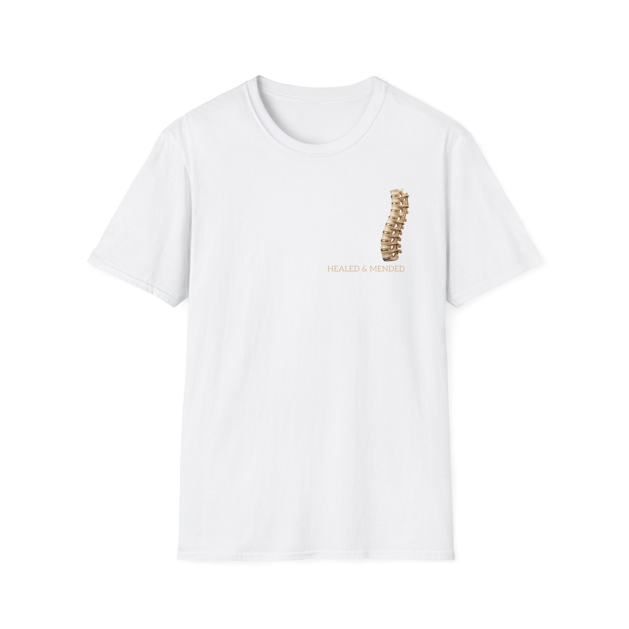 Unisex Gold & Titanium: Premium Scoliosis Spine T-shirt