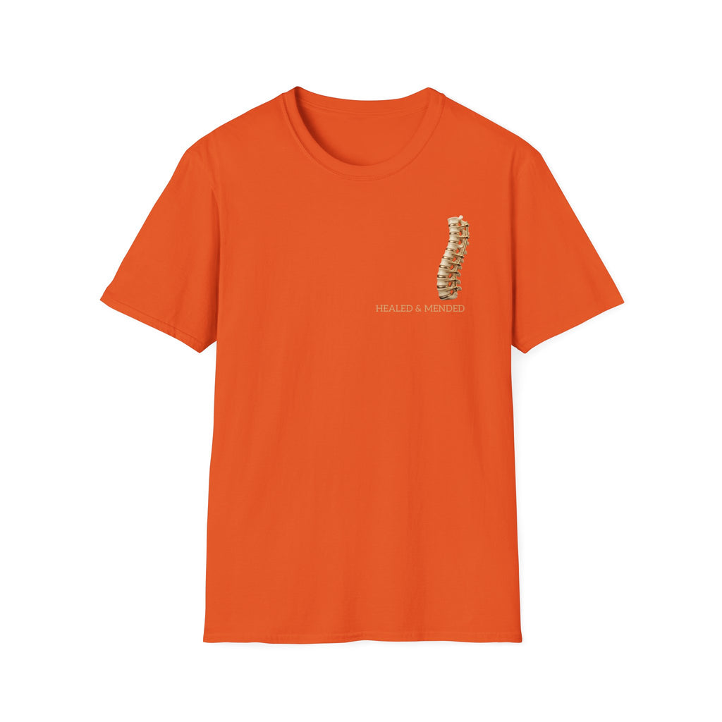 Unisex Gold & Titanium: Premium Scoliosis Spine T-shirt