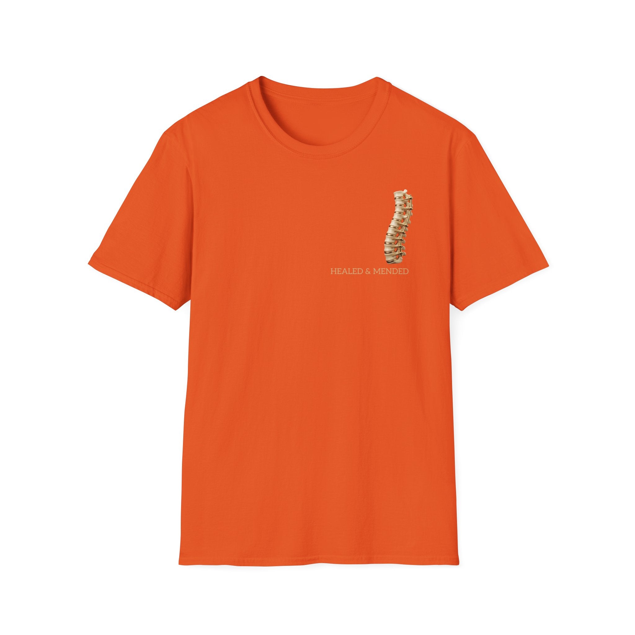 Unisex Gold & Titanium: Premium Scoliosis Spine T-shirt