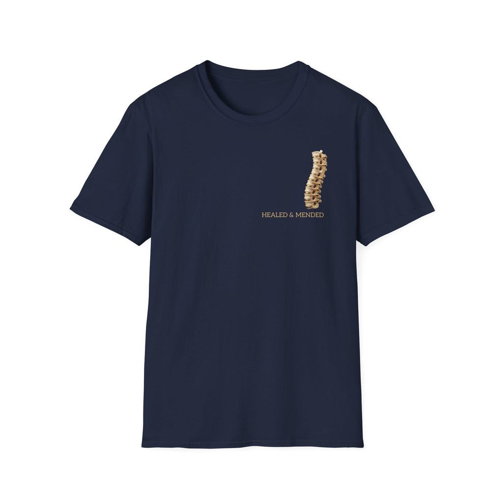 Unisex Gold & Titanium: Premium Scoliosis Spine T-shirt