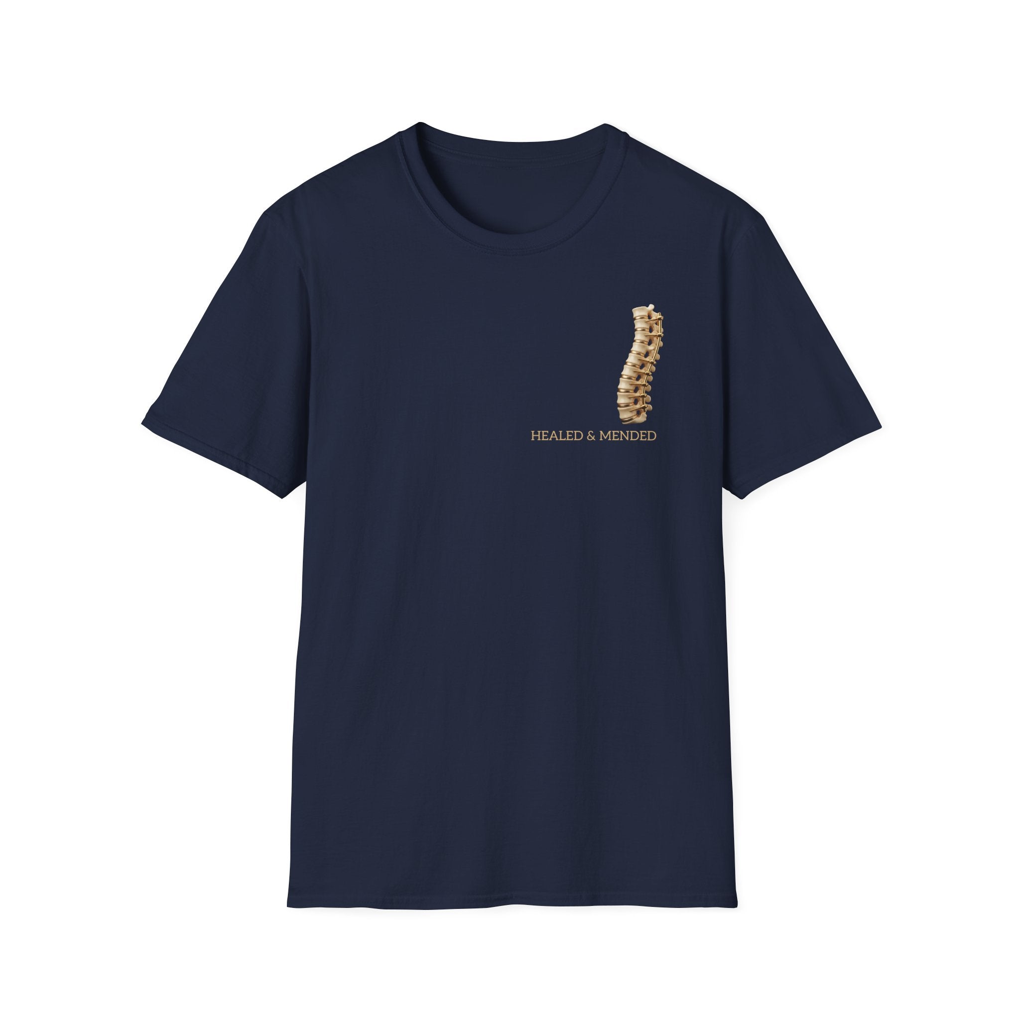 Unisex Gold & Titanium: Premium Scoliosis Spine T-shirt