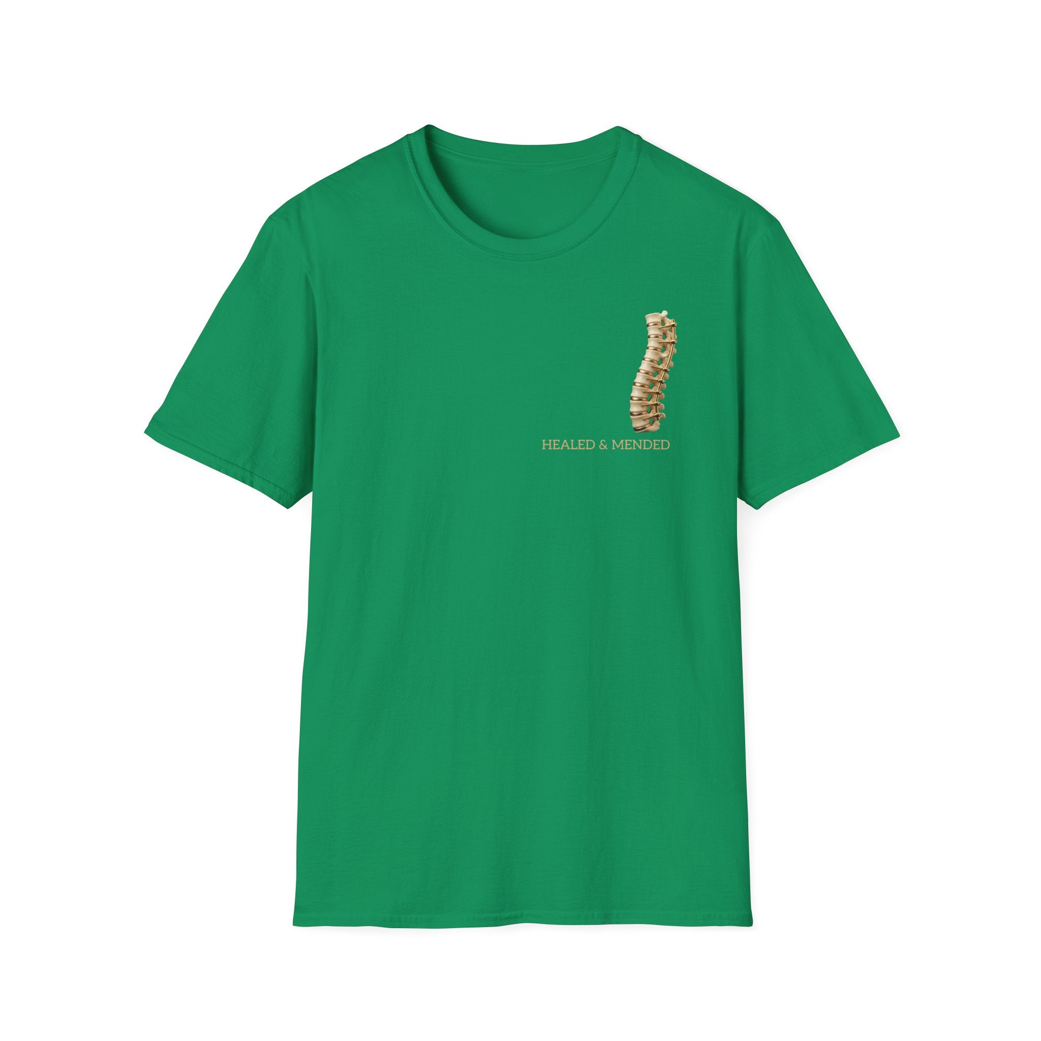 Unisex Gold & Titanium: Premium Scoliosis Spine T-shirt