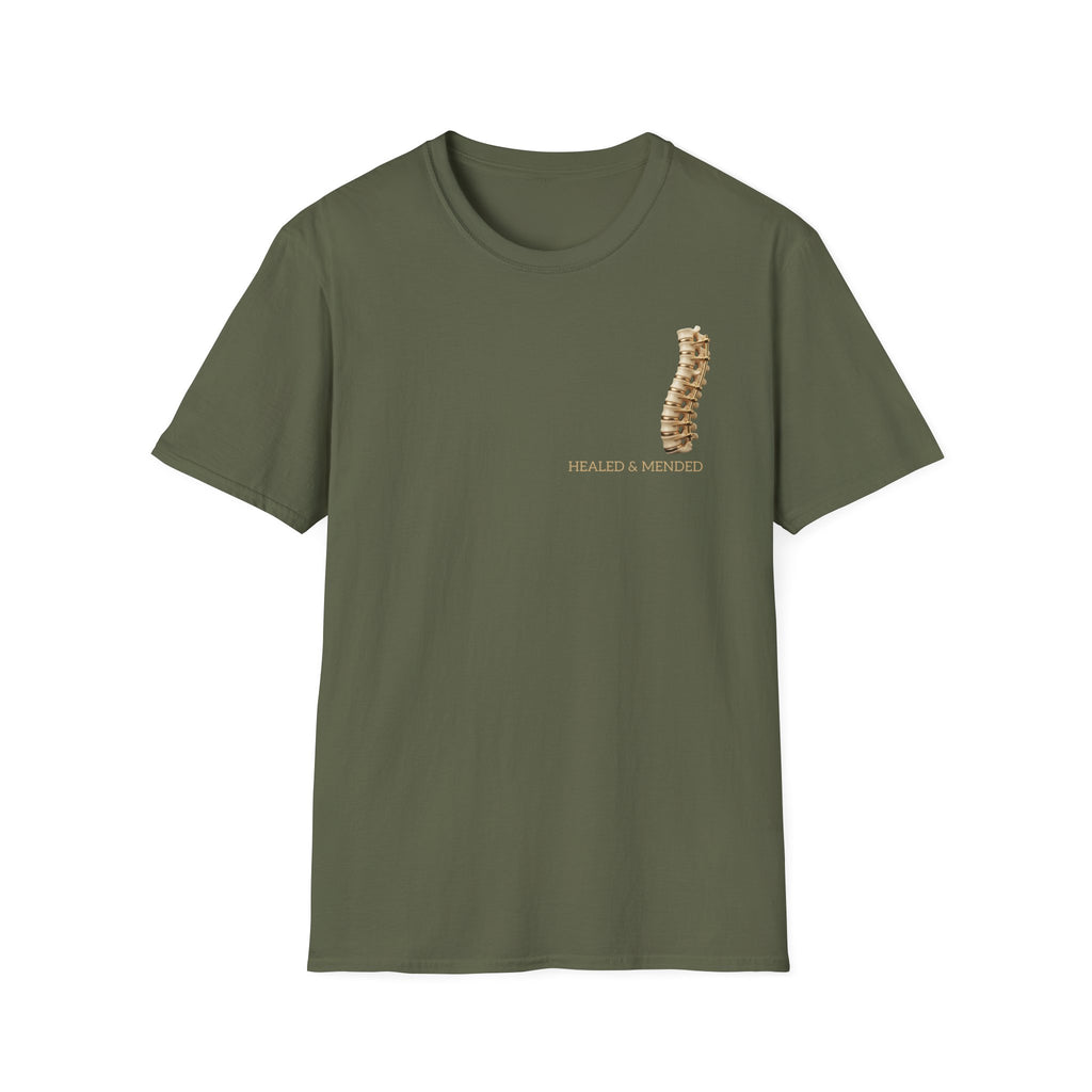 Unisex Gold & Titanium: Premium Scoliosis Spine T-shirt