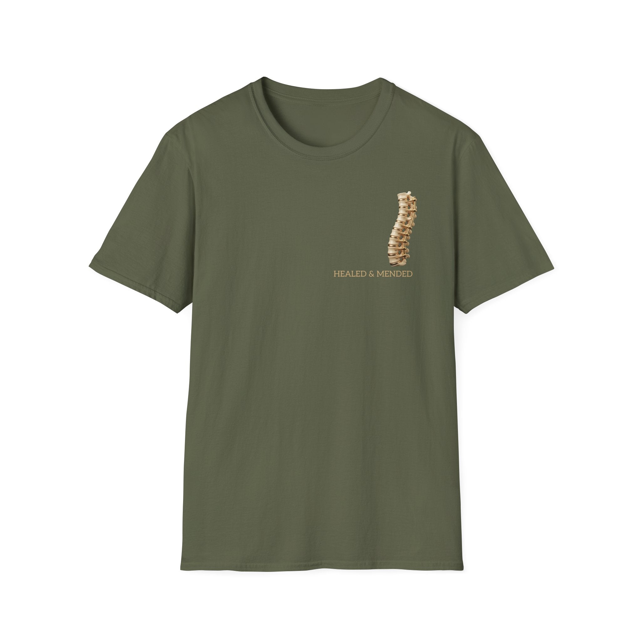 Unisex Gold & Titanium: Premium Scoliosis Spine T-shirt