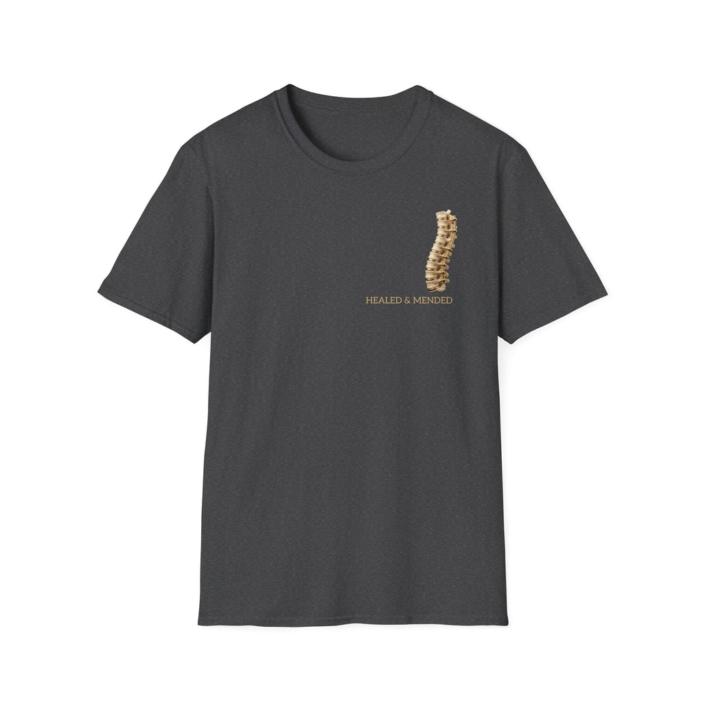 Unisex Gold & Titanium: Premium Scoliosis Spine T-shirt