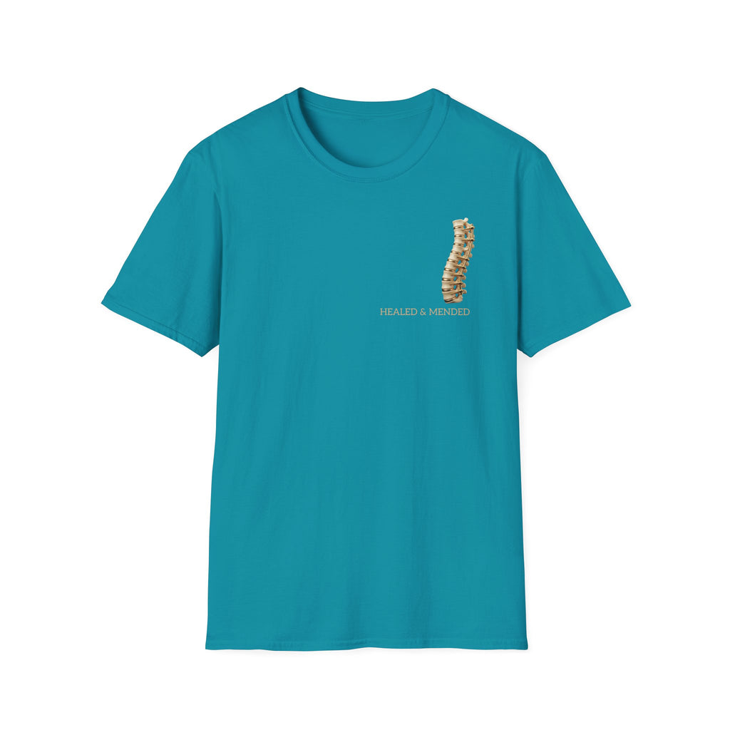 Unisex Gold & Titanium: Premium Scoliosis Spine T-shirt