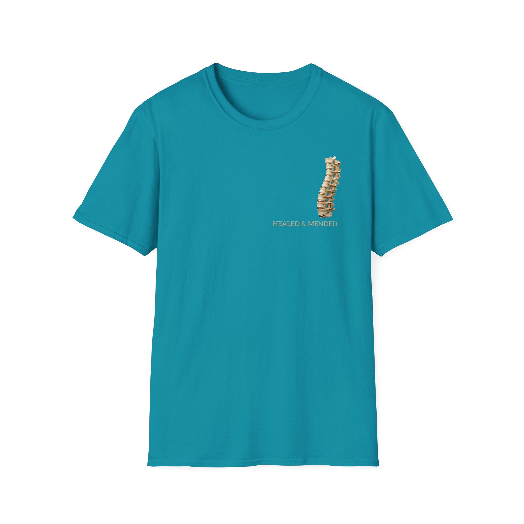Unisex Gold & Titanium: Premium Scoliosis Spine T-shirt