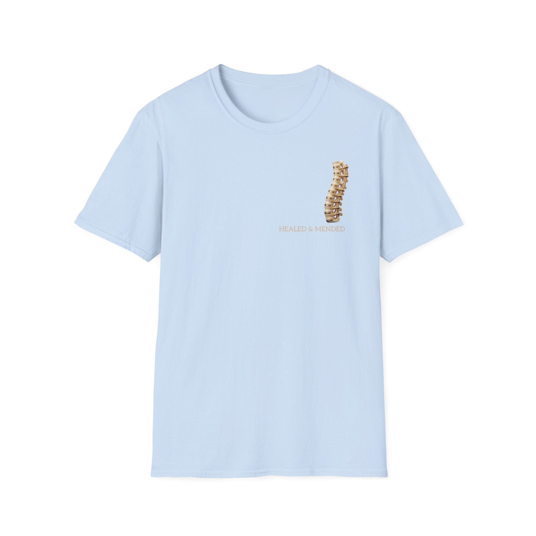 Unisex Gold & Titanium: Premium Scoliosis Spine T-shirt