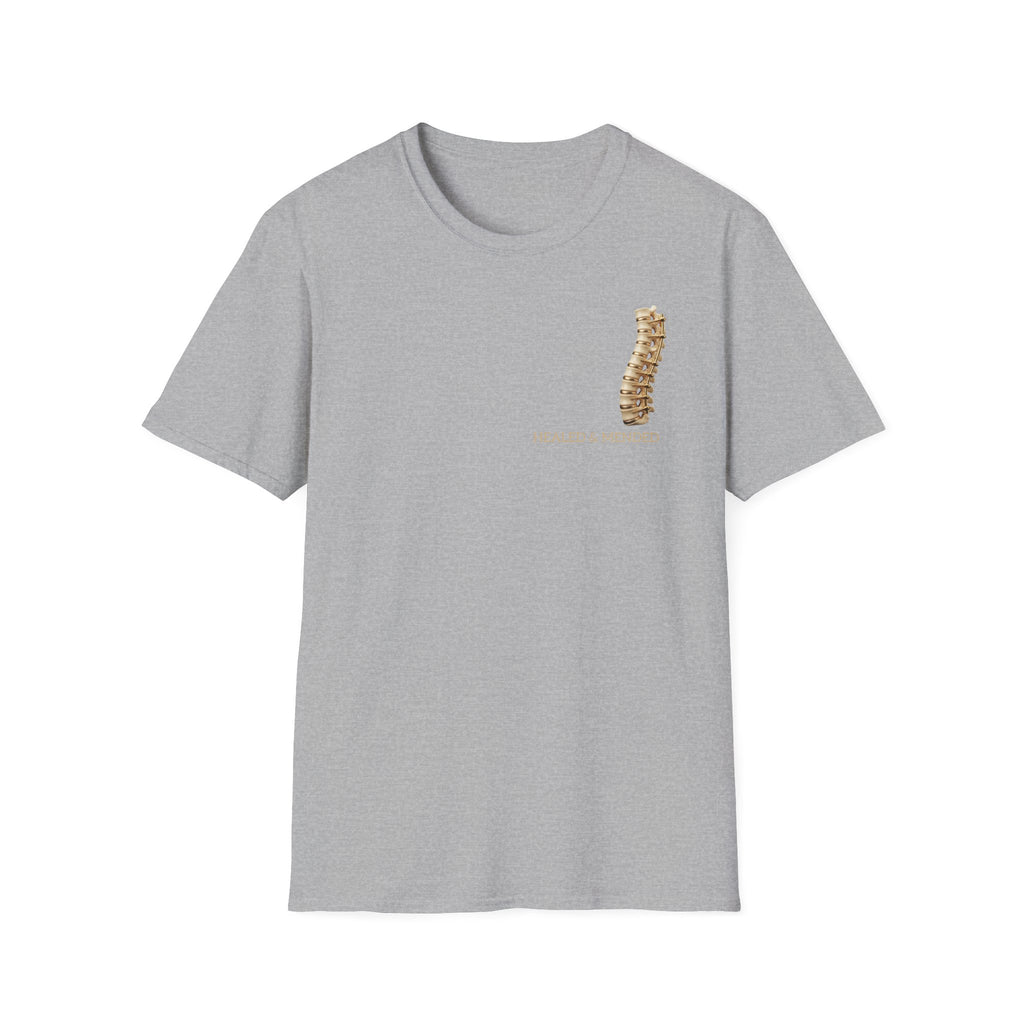 Unisex Gold & Titanium: Premium Scoliosis Spine T-shirt