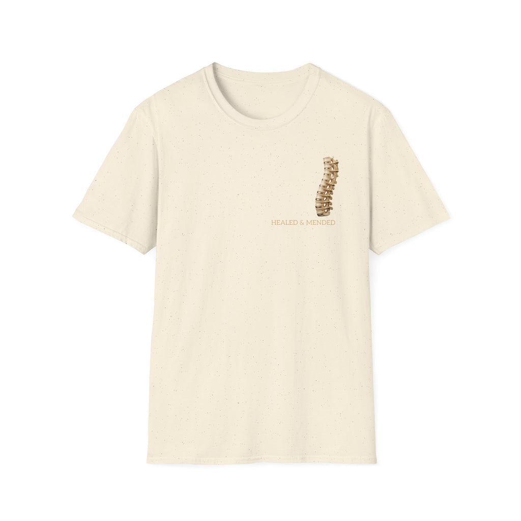 Unisex Gold & Titanium: Premium Scoliosis Spine T-shirt