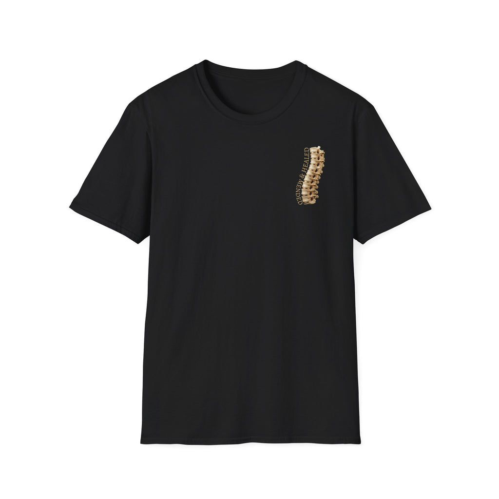 Unisex Gold & Titanium: Premium Scoliosis Spine T-shirt