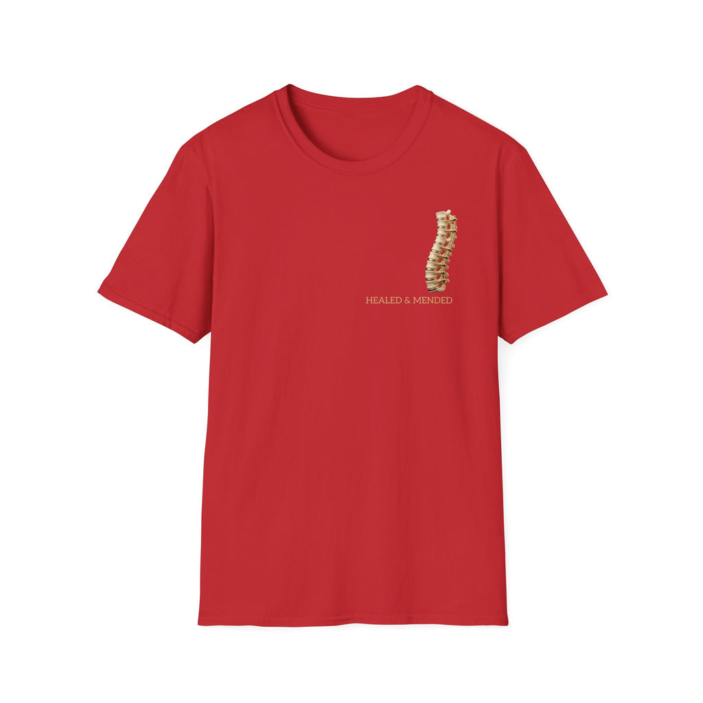 Unisex Gold & Titanium: Premium Scoliosis Spine T-shirt