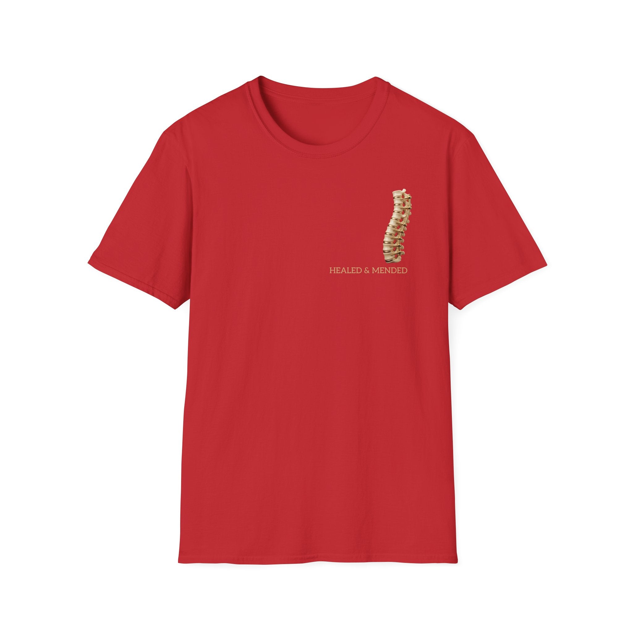 Unisex Gold & Titanium: Premium Scoliosis Spine T-shirt